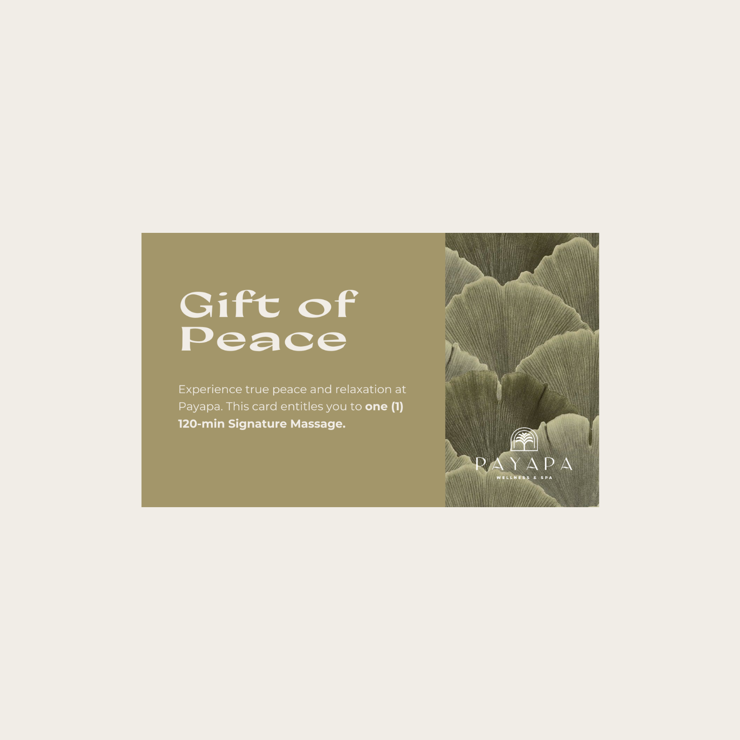 Signature Massage Gift Certificate (120-min)