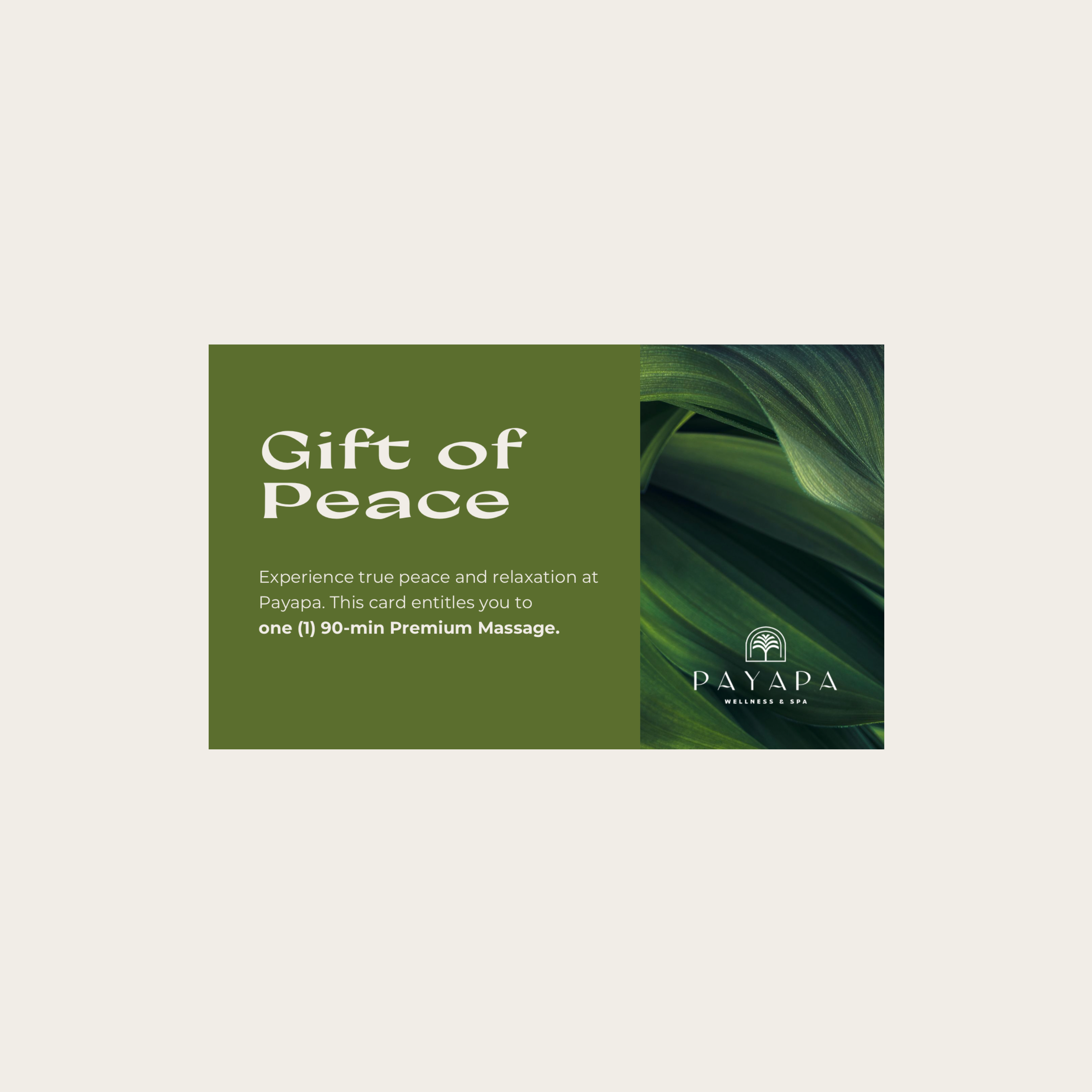 Premium Massage Gift Certificate (90-min)
